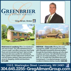 Greenbrier Real Estate Lewisburg WV